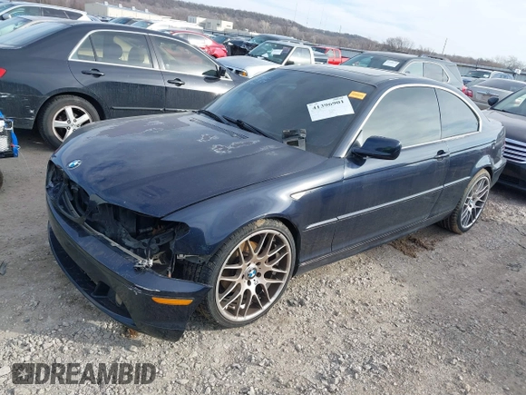 2006 BMW 3 Series 325Ci with VIN WBABD33496PL09007, listed as a IAAI auction lot 41396901 with 1 mi miles. Bid and sale history available at carsss.com. Image 2.
