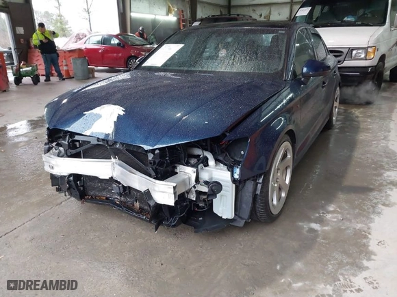 2017 Audi A3 Sedan Premium with VIN WAUAUGFF5H1048352, listed as a IAAI auction lot 41561506 with 73,096 mi miles. Bid and sale history available at carsss.com. Image 2.