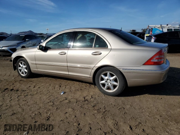 2001 Mercedes-Benz C 230/260/280/320 z VIN WDBRF61J91F024553, wystawiony jako Copart lot #80091594 z przebiegiem Nie podano mil oraz Szkoda całkowita • Salvage title. Historia ofert i sprzedaży dostępna na DreamBid. Obrazek 2.