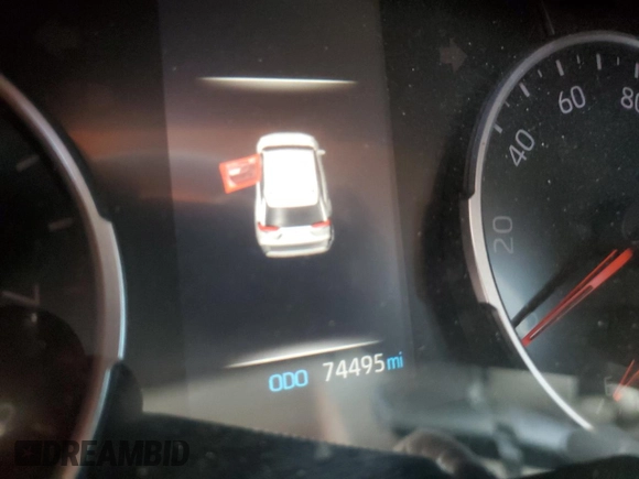 2021 Toyota RAV4 XLE with VIN 2T3W1RFV4MW134798, listed as a Copart auction lot 58802435 with 74,495 mi miles and Salvage title. Bid and sale history available at DreamBid. Image 9.