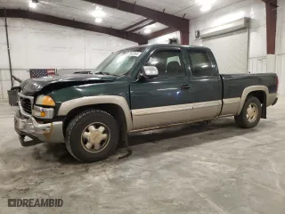2002 GMC Sierra 1500 SLE with VIN 2GTEC19T321388381, listed as a Copart auction lot 72975364 with 311,973 mi miles and Salvage Title. Bid and sale history available at carsss.com. Image 1.