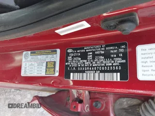 2014 Kia Optima SXL Turbo with VIN 5XXGR4A67EG323563, listed as a IAAI auction lot 41906029 with Not provided miles and . Bid and sale history available at DreamBid. Image 9.