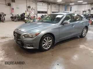 2015 Infiniti Q50 Premium with VIN JN1BV7AR2FM414613, listed as a IAAI auction lot 41258797 with 162,822 mi miles. Bid and sale history available at carsss.com. Image 19.