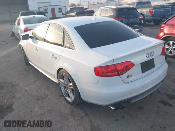 2011 Audi S4 Prestige with VIN WAUKGAFL8BA140724, listed as a IAAI auction lot 41109562 with 111,329 mi miles. Bid and sale history available at carsss.com. Image 3.