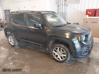 2017 Jeep Renegade Latitude with VIN ZACCJBBB4HPF21586, listed as a IAAI auction lot 41563503 with 134,606 mi miles. Bid and sale history available at carsss.com. Image 1.
