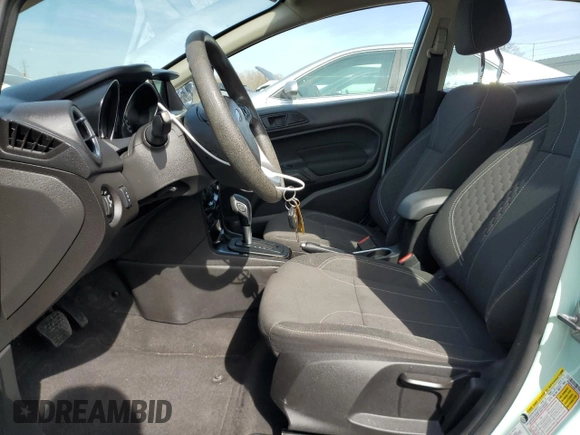 2017 Ford Fiesta SE with VIN 3FADP4BJXHM137312, listed as a Copart auction lot 53076325 with 39,068 mi miles and Salvage Title. Bid and sale history available at DreamBid. Image 7.