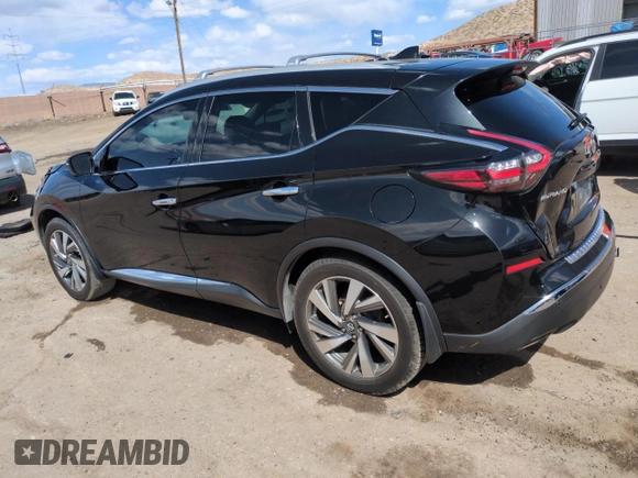 2019 Nissan Murano S with VIN 5N1AZ2MS5KN135591, listed as a Copart auction lot 50617235 with 124,369 mi miles and Salvage Title. Bid and sale history available at carsss.com. Image 2.