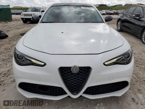 2019 Alfa Romeo Giulia Sport with VIN ZARFAMAN4K7612887, listed as a Copart auction lot 77937084 with 40,167 mi miles and Salvage Title. Bid and sale history available at carsss.com. Image 5.
