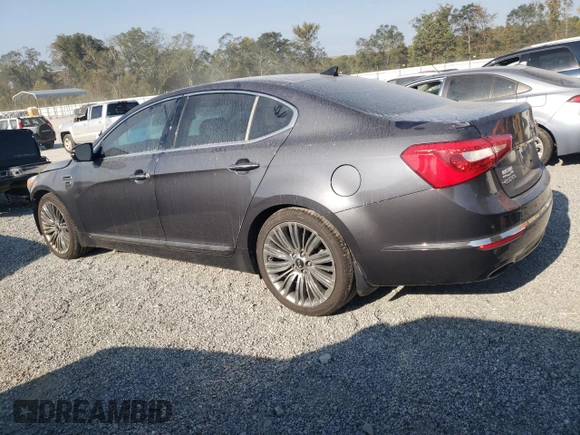 2015 Kia Cadenza Premium with VIN KNALN4D79F5183310, listed as a Copart auction lot 74126624 with 118,484 mi miles and Salvage Title. Bid and sale history available at carsss.com. Image 2.