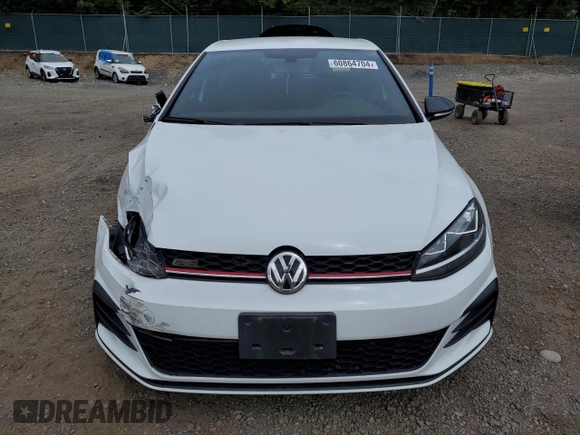 2021 Volkswagen Golf GTI S with VIN 3VW6T7AU5MM009756, listed as a Copart auction lot 60864704 with 39,379 mi miles and Salvage Title. Bid and sale history available at carsss.com. Image 5.