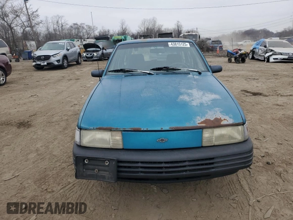 1993 Chevrolet Cavalier with VIN 1G1JC8444P7213714, listed as a Copart auction lot 43815125 with 226,411 mi miles and Salvage Title. Bid and sale history available at DreamBid. Image 5.