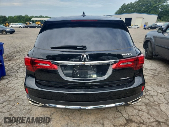 2020 Acura MDX Technology with VIN 5J8YD4H59LL004647, listed as a Copart auction lot 62535795 with 53,973 mi miles and Salvage title. Bid and sale history available at DreamBid. Image 6.