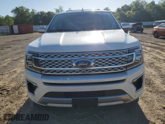 2019 Ford Expedition Max Platinum with VIN 1FMJK1LT9KEA60600, listed as a Copart auction lot 50423324 with 82,993 mi miles and Salvage title. Bid and sale history available at DreamBid. Image 5.