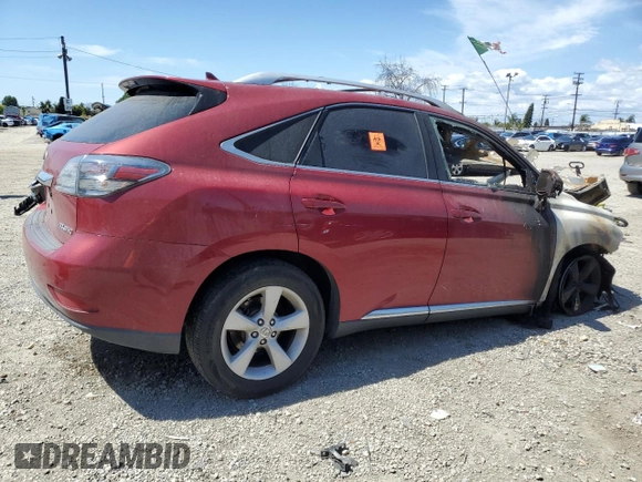 2012 Lexus RX 350 with VIN 2T2ZK1BA6CC077670, listed as a Copart auction lot 51578885 with Not provided miles and Non repairable. Bid and sale history available at DreamBid. Image 3.