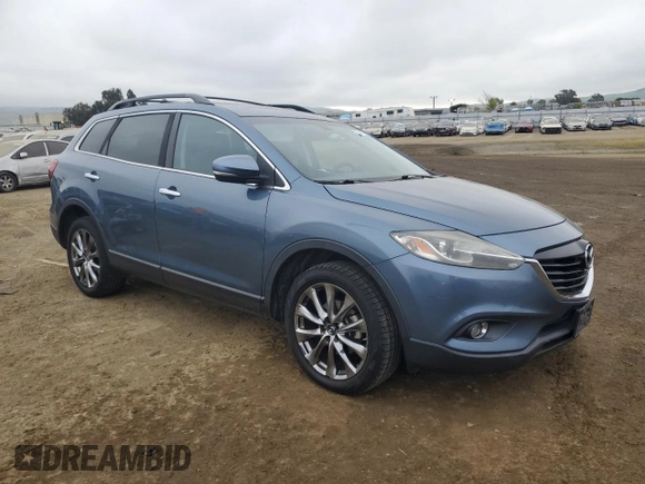2015 Mazda CX-9 Grand Touring with VIN JM3TB2DV9F0466485, listed as a Copart auction lot 53745715 with 79,452 mi miles and Salvage title. Bid and sale history available at DreamBid. Image 4.
