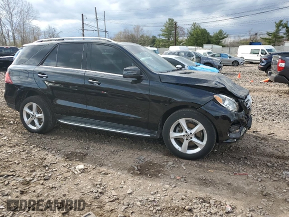 2018 Mercedes-Benz GLE 350 with VIN 4JGDA5HB1JB122157, listed as a Copart auction lot 51264005 with 94,789 mi miles and Salvage Title. Bid and sale history available at DreamBid. Image 4.