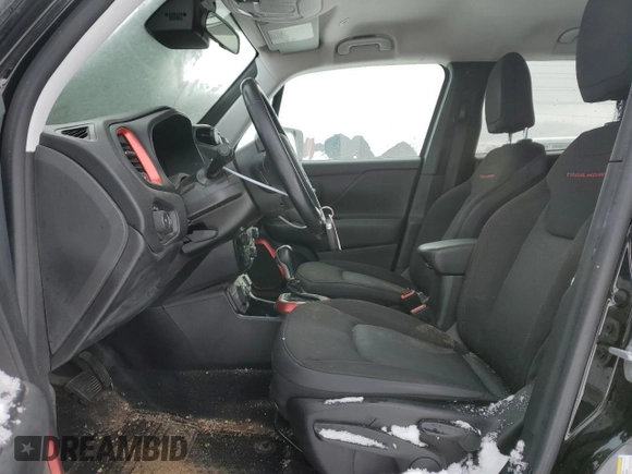 2018 Jeep Renegade Trailhawk with VIN ZACCJBCB2JPH81604, listed as a Copart auction lot 46370305 with 106,564 mi miles and Salvage Title. Bid and sale history available at carsss.com. Image 7.