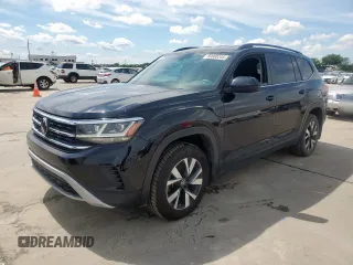 2021 Volkswagen Atlas S z VIN 1V2AP2CA2MC501698, wystawiony jako Copart lot #60800245 z przebiegiem 159 721 mil mil oraz Czysty tytuł • Clean title. Historia ofert i sprzedaży dostępna na DreamBid. Obrazek 1.