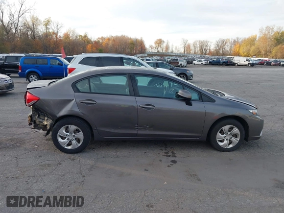 2013 Honda Civic LX with VIN 19XFB2F56DE053799, listed as a IAAI auction lot 40701262 with 191,234 mi miles and . Bid and sale history available at DreamBid. Image 14.