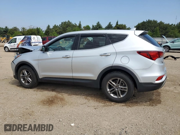 2017 Hyundai Santa Fe 2.4L with VIN 5XYZTDLB0HG437926, listed as a Copart auction lot 60034725 with 80,313 mi miles and Salvage title. Bid and sale history available at DreamBid. Image 2.