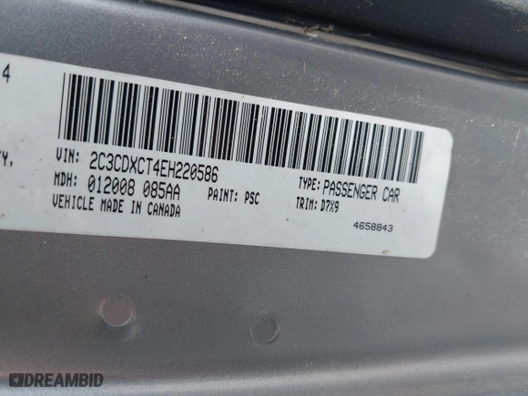 2014 Dodge Charger RT Plus with VIN 2C3CDXCT4EH220586, listed as a IAAI auction lot 42044918 with 199,304 mi miles. Bid and sale history available at carsss.com. Image 9.