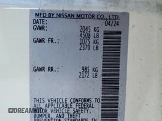 2025 Nissan LEAF S with VIN 1N4AZ1BV9SC558655, listed as a Copart auction lot 41815795 with 3,218 mi miles and Salvage Title. Bid and sale history available at carsss.com. Image 12.