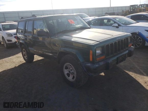2001 Jeep Cherokee Sport with VIN 1J4FT48S61L522723, listed as a Copart auction lot 87115404 with 0 mi miles and Clean Title. Bid and sale history available at carsss.com. Image 4.