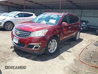 2015 Chevrolet Traverse LT with VIN 1GNKRGKD7FJ366703, listed as a IAAI auction lot 42397942 with 183,557 mi miles and . Bid and sale history available at DreamBid. Image 2.