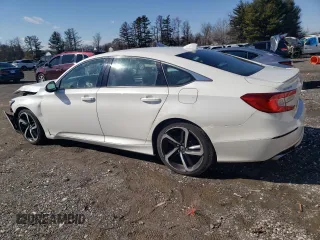 2018 Honda Accord Sedan Sport 1.5T with VIN 1HGCV1F34JA150034, listed as a Copart auction lot 45454355 with 173,698 mi miles and Salvage Title. Bid and sale history available at carsss.com. Image 2.