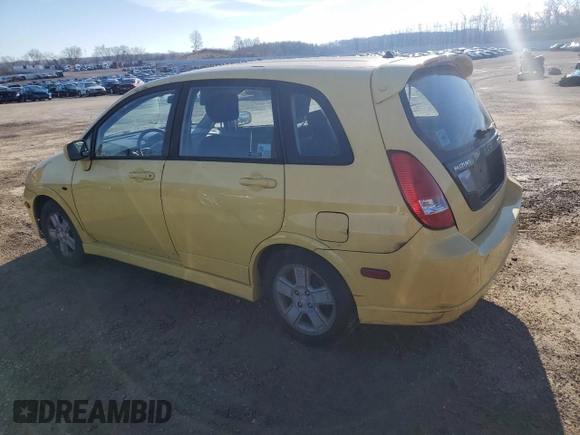 2003 Suzuki Aerio SX with VIN JS2RD41H635200160, listed as a Copart auction lot 86822934 with 111,721 mi miles and Non Repairable. Bid and sale history available at DreamBid. Image 2.