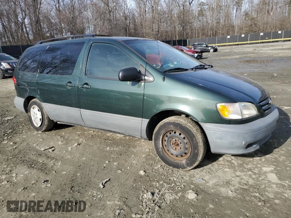 2003 Toyota Sienna CE with VIN 4T3ZF19C63U541028, listed as a Copart auction lot 42998095 with 203,358 mi miles and Salvage Title. Bid and sale history available at carsss.com. Image 4.