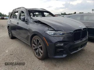 2022 BMW X7 M50i with VIN 5UXCX6C01N9K20496, listed as a Copart auction lot 57682904 with 0 mi miles and Non Repairable. Bid and sale history available at carsss.com. Image 4.