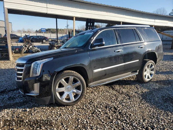 2018 Cadillac Escalade Luxury z VIN 1GYS4BKJ5JR383407, wystawiony jako Copart lot #46057505 z przebiegiem 97 057 mil mil oraz Szkoda całkowita • Salvage title. Historia ofert i sprzedaży dostępna na DreamBid. Obrazek 1.