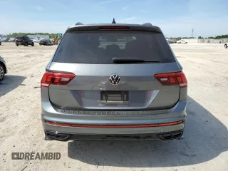 2022 Volkswagen Tiguan SE R-Line Black with VIN 3VVCB7AX6NM081880, listed as a Copart auction lot 54102735 with 52,010 mi miles and Salvage Title. Bid and sale history available at DreamBid. Image 6.