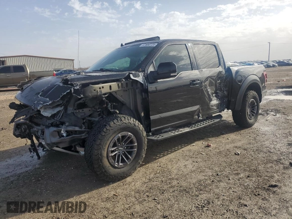 2019 Ford F-150 Raptor with VIN 1FTFW1RG0KFC08135, listed as a Copart auction lot 47550725 with 69,574 mi miles and Salvage Title. Bid and sale history available at carsss.com. Image 1.