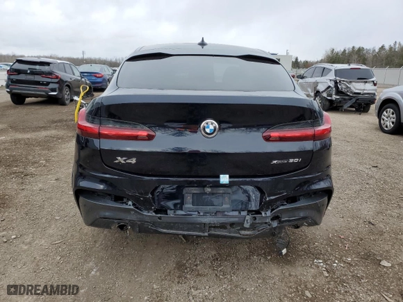 2020 BMW X4 xDrive30i with VIN 5UX2V1C06L9B39062, listed as a Copart auction lot 82849724 with 72,839 mi miles and Clean Title. Bid and sale history available at carsss.com. Image 6.
