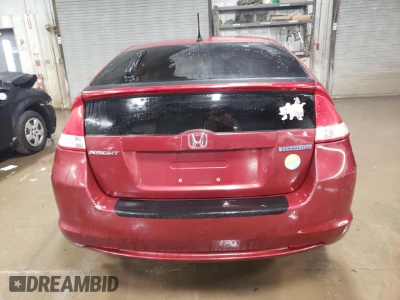 2010 Honda Insight EX with VIN JHMZE2H73AS026375, listed as a Copart auction lot 88539225 with 139,124 mi miles and Salvage Title. Bid and sale history available at DreamBid. Image 6.