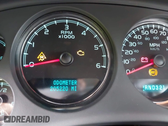 2008 Chevrolet Tahoe LS with VIN 1GNFC13C78R132796, listed as a IAAI auction lot 42486971 with 205,225 mi miles and . Bid and sale history available at DreamBid. Image 7.
