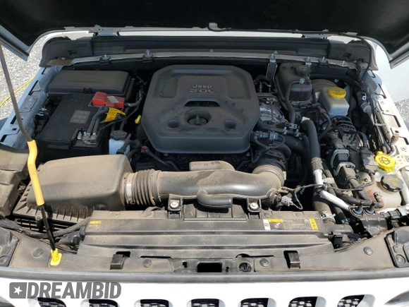 2022 Jeep Wrangler Unlimited Sport S with VIN 1C4HJXDN8NW160663, listed as a Copart auction lot 55070085 with 34,446 mi miles and Salvage title. Bid and sale history available at DreamBid. Image 11.