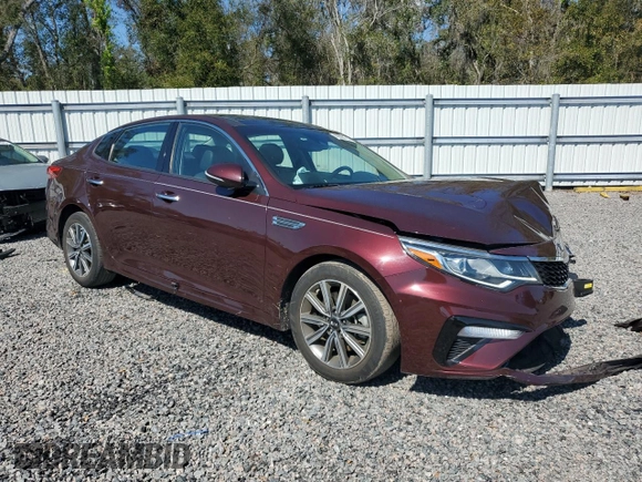 2020 Kia Optima EX Premium with VIN 5XXGU4L10LG440043, listed as a Copart auction lot 46892745 with 36,186 mi miles and Salvage Title. Bid and sale history available at carsss.com. Image 4.