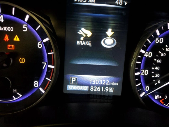 2017 Infiniti Q50 2.0t Premium with VIN JN1CV7ARXHM680274, listed as a Copart auction lot 88106815 with 130,322 mi miles and Salvage Title. Bid and sale history available at carsss.com. Image 9.
