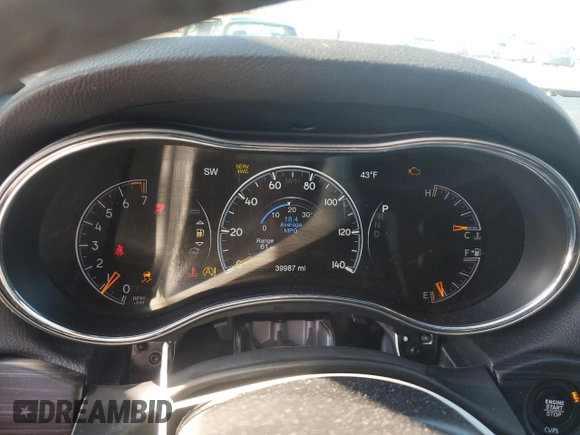 2022 Jeep Grand Cherokee WK Laredo X with VIN 1C4RJFAG8NC117026, listed as a Copart auction lot 86804454 with 39,987 mi miles and Salvage Title. Bid and sale history available at carsss.com. Image 9.