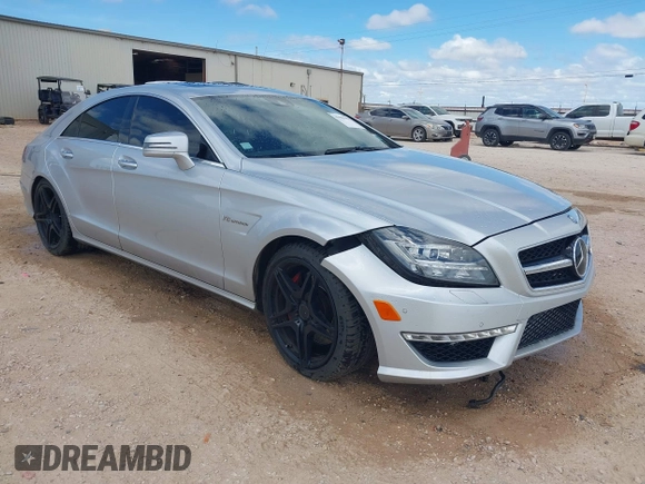 2014 Mercedes-Benz CLS-Class CLS 63 AMG S-Model with VIN WDDLJ7GB3EA104824, listed as a IAAI auction lot 41903353 with 76,706 mi miles. Bid and sale history available at carsss.com. Image 1.