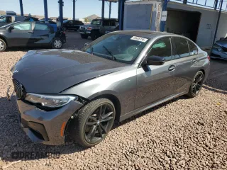 2021 BMW 3 Series 330i with VIN 3MW5R1J06M8B67021, listed as a Copart auction lot 49488195 with 67,806 mi miles and Salvage Title. Bid and sale history available at carsss.com. Image 1.