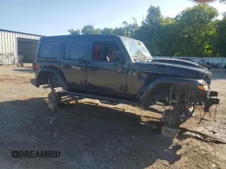 2022 Jeep Wrangler Unlimited Sport S with VIN 1C4HJXDG6NW133351, listed as a Copart auction lot 62159475 with 45,412 mi miles and Salvage title. Bid and sale history available at DreamBid. Image 4.
