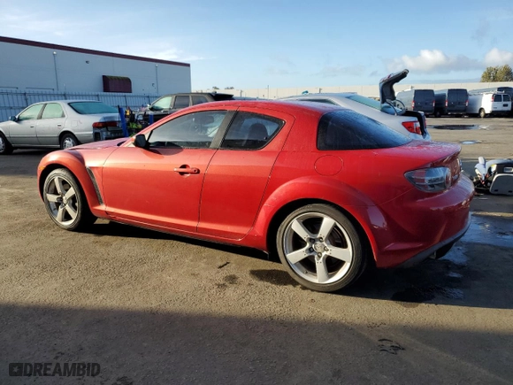 2004 Mazda RX-8 with VIN JM1FE173340103274, listed as a Copart auction lot 80391344 with 0 mi miles and Salvage Title. Bid and sale history available at carsss.com. Image 2.