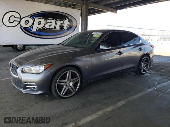 2017 Infiniti Q50 Premium with VIN JN1EV7AP0HM730543, listed as a Copart auction lot 59337725 with 73,230 mi miles and Salvage title. Bid and sale history available at DreamBid. Image 1.