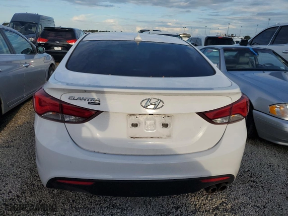 2014 Hyundai Elantra Coupe with VIN KMHDH6AH4EU024296, listed as a Copart auction lot 74367224 with 0 mi miles and Non Repairable. Bid and sale history available at carsss.com. Image 6.