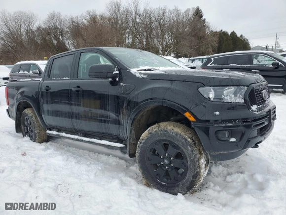 2023 Ford Ranger XL with VIN 1FTER4FH3PLE31165, listed as a Copart auction lot 45729085 with 51,342 mi miles and Salvage Title. Bid and sale history available at carsss.com. Image 4.