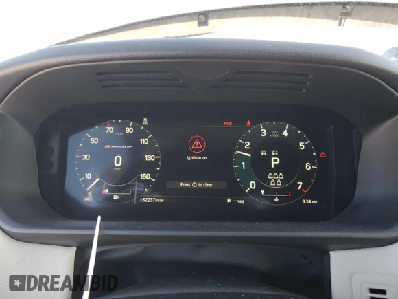 2022 Land Rover Discovery S R-Dynamic with VIN SALRT4EUXN2458134, listed as a Copart auction lot 89379125 with 52,237 mi miles and Salvage Title. Bid and sale history available at DreamBid. Image 9.
